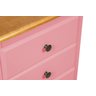 Mesa de Cabeceira Luis Xv 3 Gavetas - Rosa - 6