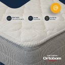 Ver imagem 7 de Cama Box Baú com Colchão de Molas Ensacadas Ortobom One Face Plenno Superpocket + Auxiliar de