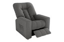 Ver imagem 4 de Poltrona Reclinável Mx5 Pallas Suede Cinza B250 – Matrix