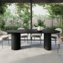 Ver imagem 3 de Mesa de Jantar Orgânica Breeze 2,20 X 1,20m 8 Lugares Lâmina Natural de Madeira Preto