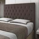 Ver imagem 1 de Cabeceira Queen Potenza 160cm Material Sintético Marrom c/ Frame Italian Flex