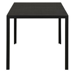 Mesa Retangular Área Externa Grumari Rivatti 140 Cm (largura) Tampo Polywood Preto Base em Aluminio - 2