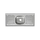 Ver imagem 1 de Pia de Cozinha 100% Inox com Cuba em Inox Embutida 55x100cm: Inox