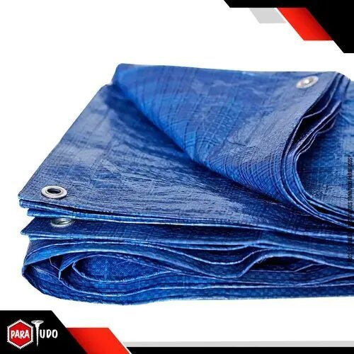 Lona Encerado Impermeável Azul 5x4m 100 Micras Multiuso AJAX - 2