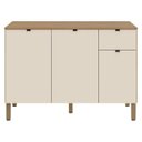 Ver imagem 3 de Balcão de Cozinha Vert Plus 3 Portas 1 Gaveta 120 Cm Freijó Soft - Kits Paraná