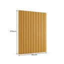 Ver imagem 3 de Painel Ripado para TV - 2700x1800x25 mm - Castanho