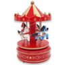Carrossel musical enfeite natalino 17,5 x 10cm em madeira - 1