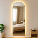 Ver imagem 1 de Espelho Arcos Lopazzi 110x50cm com LED Touch – Moderno e Decorativo para Quarto, Sala e Banheiro