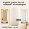 Espelho Arcos  Lopazzi 110x50cm com LED Touch – Moderno e Decorativo para Quarto, Sala e Banheiro - 7