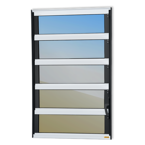 Basculante Alumínio 100 x 40 Elite V.Refl.Mix Preto Brimak