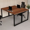 Ver imagem 1 de Mesa Escritório Plataforma Trabalho 2 Lugares 140 cm X 120cm 100% MDF Executive