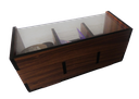 Ver imagem 2 de Porta Chá Caixa 3 Divisórias Mdf e Acrílico Adesivado 25cm Make Laser porta cha e condimentos