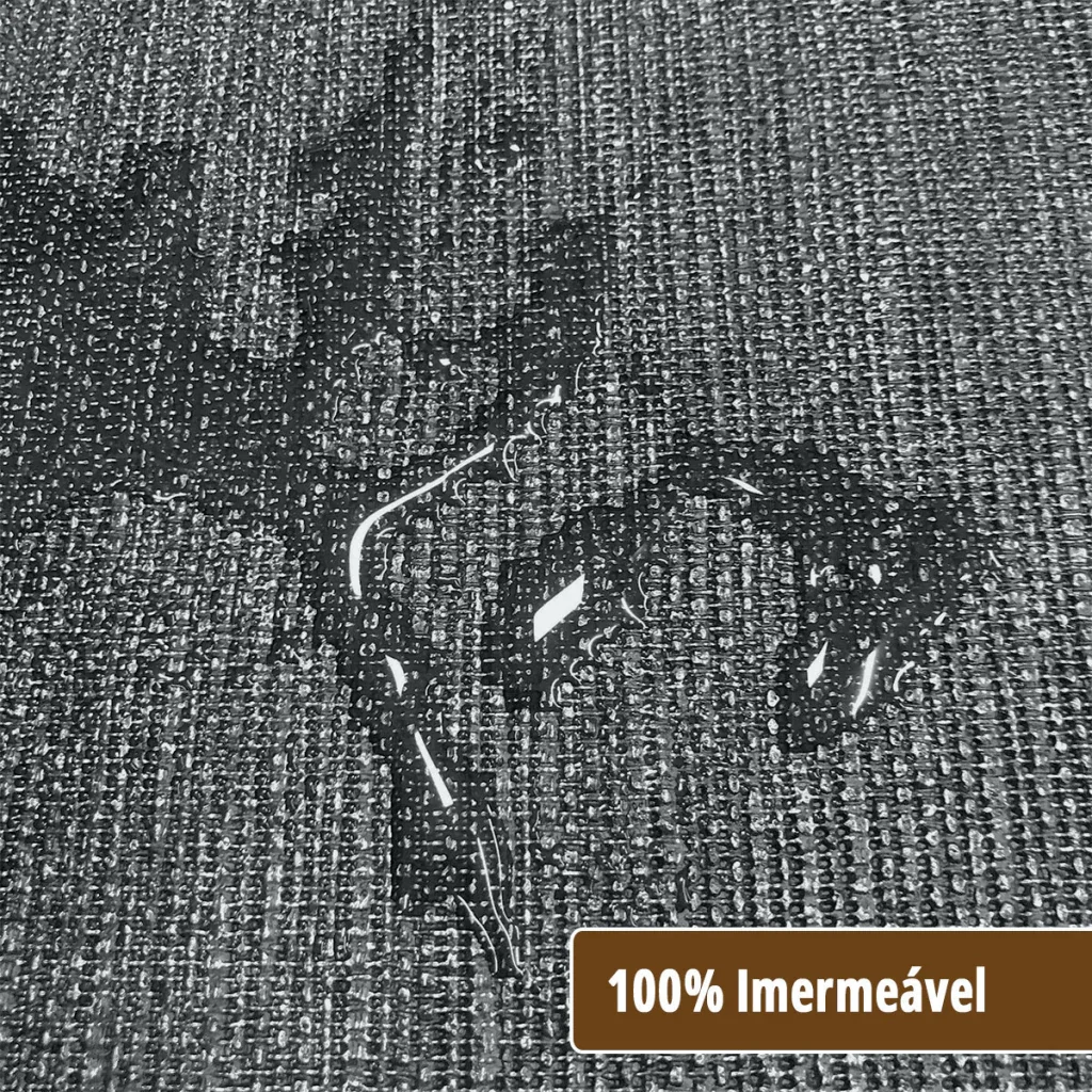 Ver imagem 5 de 4 Jogo Americano Redondo Juta Cinza Impermeável Pvc