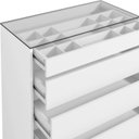 Ver imagem 6 de Comoda Tampo de Vidro 5 Gavetas 010059 Branco Dcasa