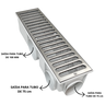 Ralo Pluvial Modelo 15x50 Inox Modular Branco com Tela - 5