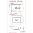 Ver imagem 3 de Cuba de Apoio para Banheiro RT45 Messina Compace Cinza