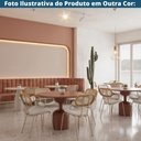 Ver mais imagens de Kit 4 Cadeiras Toscana Fratini Aço Champagne Enc. Madeira Tela Rattan Sintético Assento Pu
