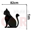 Ver imagem 2 de Adesivo de Parede Silhueta Gato - 82x1m