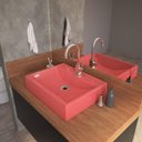 Ver imagem 1 de Cuba para Banheiro Rt49w Retangular Compace