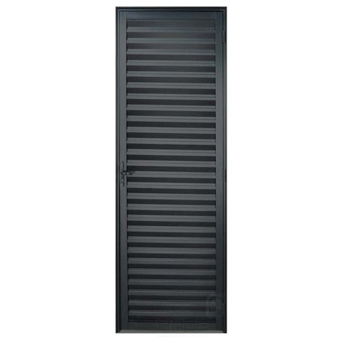 Porta de Alumínio Preto Palheta Hale Esquadrias - Lado Direito - 2.10 (a) X 0.80 (l)