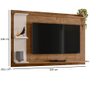 Painel Home Invictus Para Tv Até 55 Polegadas Madero Canela/Off White - 2