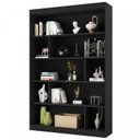 Ver imagem 4 de Estante de Livros 120CMX181CM 4 Prateleiras Home Office Yescasa Preto