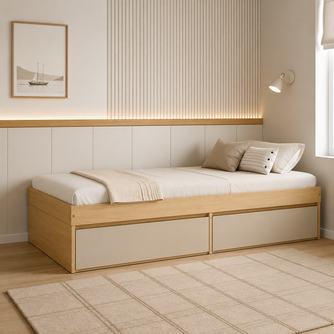 Cama Infantil Duas Gavetas Linha Play Quater