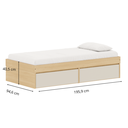 Ver imagem 3 de Cama Infantil Duas Gavetas Linha Play Quater