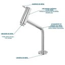Ver imagem 3 de Torneira para Lavatório Bica Baixa Link Soft Compace