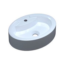 Cuba para Banheiro Ov43W Oval Onix Compace - 2