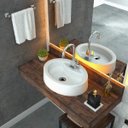 Ver imagem 1 de Cuba para Banheiro Ov43w Oval Onix Compace