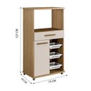 Ver imagem 3 de Fruteira Fortaleza 3 Cesto Arte Moveis Cinamomo/off White