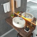 Ver imagem 1 de Cuba para Banheiro Ov43w Oval Onix Compace