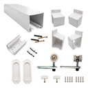 Ver imagem 3 de Porta Branca Friso 23 90x210cm + Kit de Correr Branco