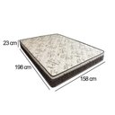 Ver imagem 3 de Colchão Queen LUFLEX Elegance Ortopédico Espuma D33 Extra Firme 23x158x198