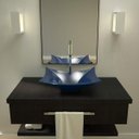 Ver imagem 1 de Cuba de Apoio para Banheiro L38 Lux Retangular Folha Compace