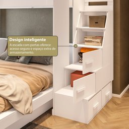 Beliche Adulto com Nichos 2 Gavetas e 2 Portas Family Moon Yescasa - 12
