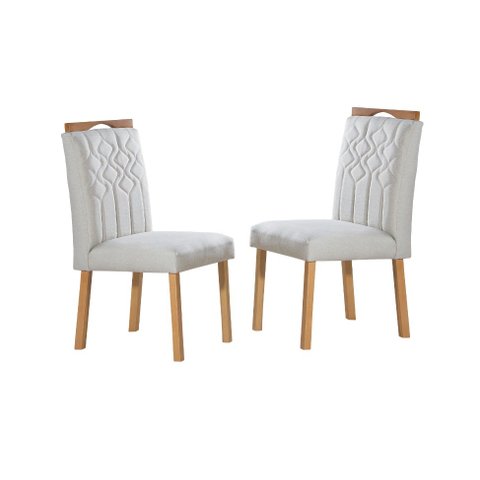 Cadeiras para Mesa de Jantar Estofada - Salermo - Art Salas