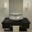 Ver imagem 1 de Cuba de Apoio para Banheiro L38 Lux Retangular Folha Compace