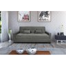 Sofá Cama Lavínia 3 Lugares Suede Cinza Matrix - 2