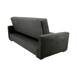 Sofá Cama Lavínia 3 Lugares Suede Cinza Matrix - 4