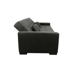 Sofá Cama Lavínia 3 Lugares Suede Cinza Matrix - 6