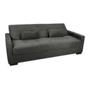 Ver imagem 5 de Sofá Cama Lavínia 3 Lugares Suede Cinza Matrix