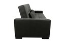 Ver imagem 3 de Sofá Cama Lavínia 3 Lugares Suede Cinza Matrix