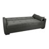 Sofá Cama Lavínia 3 Lugares Suede Cinza Matrix - 7