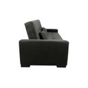 Ver imagem 3 de Sofá Cama Lavínia 3 Lugares Suede Cinza Matrix