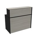 Ver mais imagens de Balcão de Atendimento para Recepção 120cm Bancada Dupla Studio Legno Crema/Preto Bege