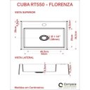 Ver imagem 3 de Cuba para Banheiro Rt55w Retangular Florenza Compace