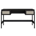 Ver imagem 7 de Mesa Escrivaninha Home Office Pés Madeira Arlo A10 Nero/preto - Mpozenato