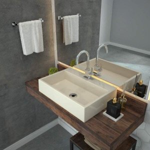 Cuba para Banheiro RT55W Retangular Florenza Compace